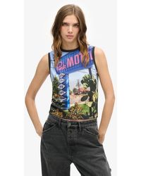 Superdry - & Co Sub Print Vest Top - Lyst