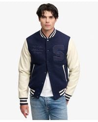 Superdry - & Co Vintage Patched Varsity Jacket - Lyst