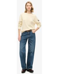 Superdry - & Co Knitted Slouchy Crew Neck Sweatshirt - Lyst