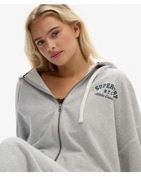 Superdry - & Co Athletic Essentials Oversized Zip Hoodie - Lyst