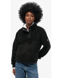 Superdry - & Co Super Soft Popper Neck Teddy Fleece - Lyst