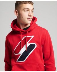 Superdry - Code Logo Chenille Hoodie Risk - Lyst