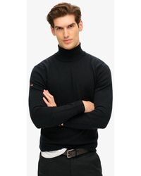 Superdry - Homme Pull À Col Roulé En Laine Mérinos Taille - Lyst