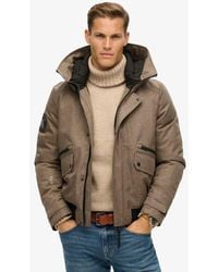Superdry - City Tweed Padded Bomber Jacket - Lyst