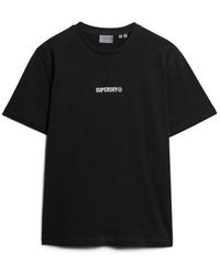 Superdry - & Co Micro Logo Graphic Loose T-shirt - Lyst