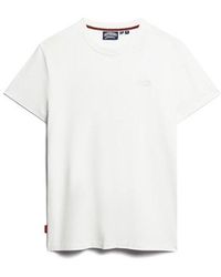 Superdry - & Co Slim Fit Embroidered Logo Organic Cotton Essential T-shirt - Lyst