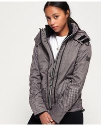 Superdry Chaqueta cortavientos estampada con capucha Arctic SD-Windcheate - Negro