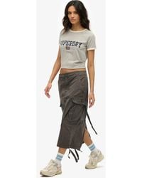 Superdry - & Co Cargo Midi Skirt - Lyst