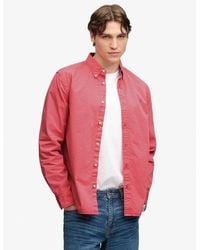 Superdry - & Co Garment Dyed Long Sleeve Shirt - Lyst