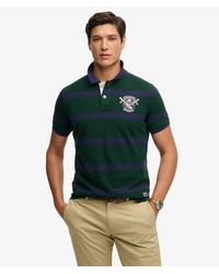 Superdry - & Co Crest Stripe Polo Shirt - Lyst