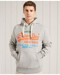 Superdry - Vintage Logo Tri Hoodie Glass Feeder - Lyst