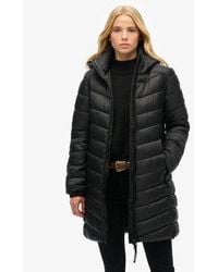 Superdry - Hooded Fuji Mid Padded Coat - Lyst