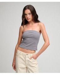 Superdry - & Co Athletic Essentials Stripe Jersey Bandeau Top - Lyst