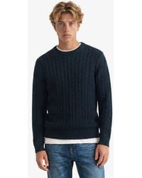 Superdry - Cable Knit Trui Met Normale Pasvorm - Lyst