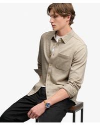 Superdry - & Co Twill Tweed Jersey Shirt - Lyst