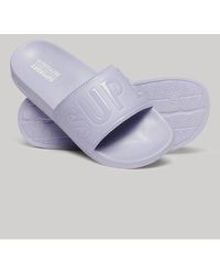 Superdry - Embossed Vegan Code Core Pool Sliders - Lyst