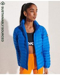 Superdry - Core Down Padded Jacket Royal - Lyst
