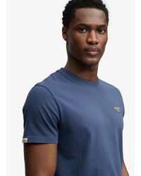 Superdry - & Co Essential Serif Logo Embroidered T-shirt - Lyst