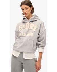Superdry - & Co Athletic Essentials Applique Oversized Hoodie - Lyst