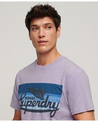 Superdry - Cali Striped Logo T-shirt - Lyst