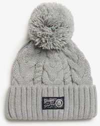 Superdry - & Co Cable Knit Chunky Beanie Hat - Lyst
