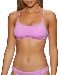 Nike Essential Racerback Bikini Tops - Paars