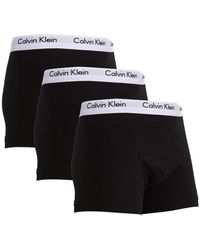 Calvin Klein Boxer Core Cotton Stretch Pack of 3 Trunk - Nero