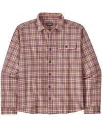 Patagonia Cotton In Conversion Lw Fjord Flannel Overhemd - Roze