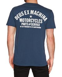 Deus Ex Machina The KR Kurzarm-T-Shirt - Blau