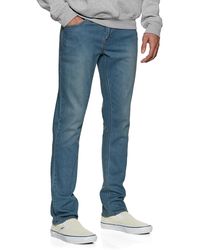 Heren Kleding voor voor Jeans voor Jeans met rechte pijp Volcom Lurking About Denim Jeans in het Blauw voor heren 