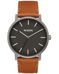Nixon Porter Leather Horloge - Meerkleurig