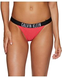 Calvin Klein Bas de Bikini Intense Power - Rouge