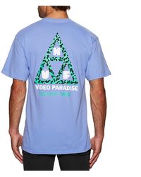 Huf Video Paradise Triple Triangle Kurzarm-T-Shirt - Lila