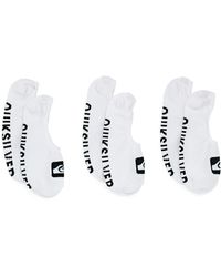9 Paire Quiksilver Logo Chaussettes Sneaker polarzip Chaussettes Taille 40-45 Neuf 