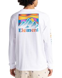 Element Kass Langarm-T-Shirt - Weiß