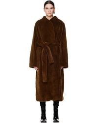 The Row Terin Khaki Mink Fur Coat - Multicolour