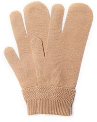 Maison Margiela Wool & Cashmere Gloves - Natural