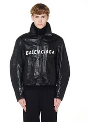 Balenciaga Leather jackets for Men - Up to 10% off at Lyst.com