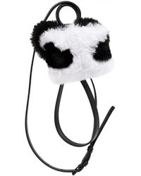 Balenciaga Fluffy Panda Airpods Case With Strap - Black