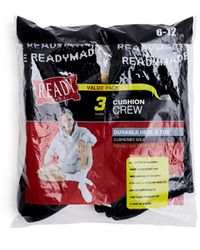 READYMADE 3-pack Black Logo Socks