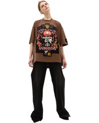 Vetements World Tour Patched T-shirt - Brown