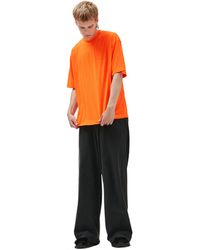 Balenciaga T-shirt With Embroidered Logo - Orange