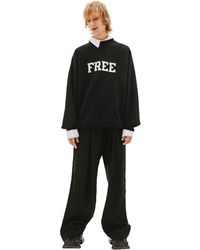 Balenciaga Free Printed Sweatshirt - Black