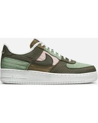 Nike Leather Air Force 1 Utility Trainers in Green for Men | Lyst