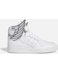 adidas white high cut