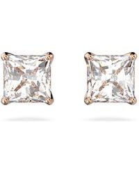 Swarovski - Pendientes de botón stilla attract, talla cuadrada - Lyst