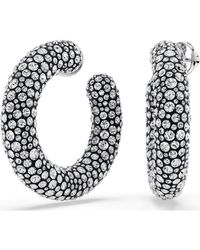 Swarovski - Sublima kreolen, gemischte rundschliffe - Lyst