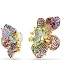 Swarovski - Idyllia ohrclips, verschiedene schliffe, pavé, blume - Lyst