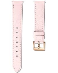 Swarovski - Watch Strap, 15 Mm (0.59" Width, Leather With Stitching, Rose-Tone Finish - Lyst