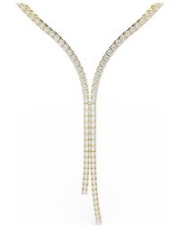 Swarovski - Matrix Y Necklace - Lyst